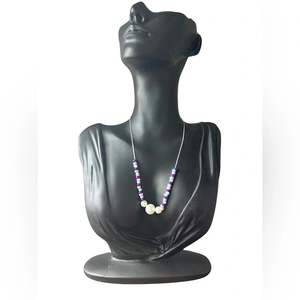 Girls Stretchy Necklace (Like New - Great Condition) 💜🩵